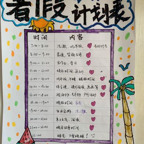 我的假期实践成长作业 2205班刘沐夏