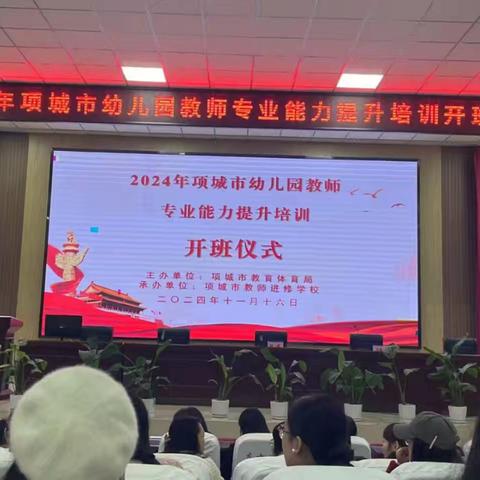 启迪智慧，共筑教育梦 ——2024年项城市幼儿园教师专业能力提升培训