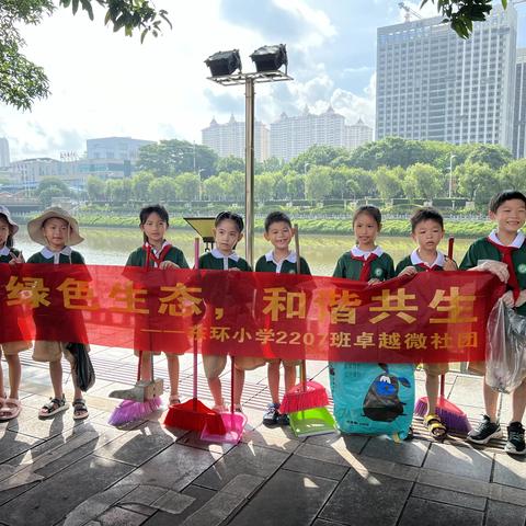 “绿色生态，和谐共生” --- 玉州区东环小学2207班卓越微社团绿色广西主题活动