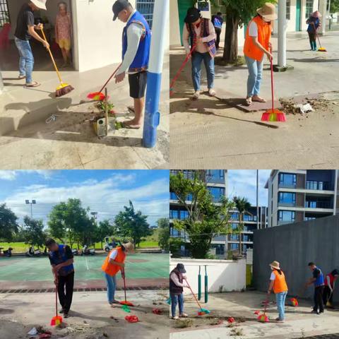 团三才镇委开展以防控基孔肯雅热为核心的爱国卫生运动