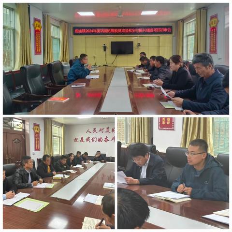 底庙镇召开2024年度储备项目初审会