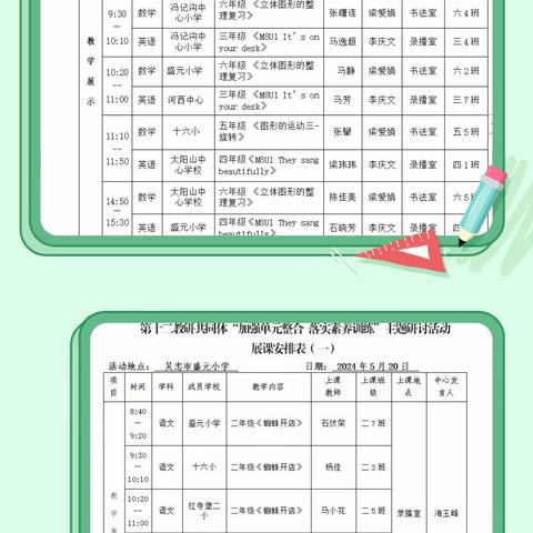 【幸福盛元】“指向单元整体  落实素养训练”吴忠市第十二教研共同体教研活动