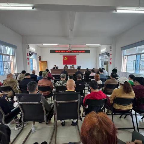 “薛村党支部学习贯彻二十届四中全会精神”十一月份党日活动