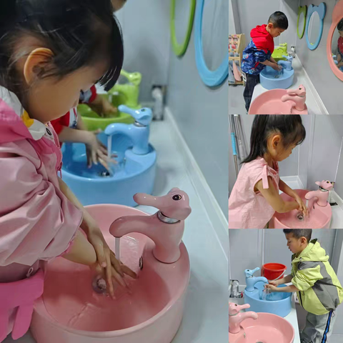 井德金泰幼儿园七步洗手法健康宣传