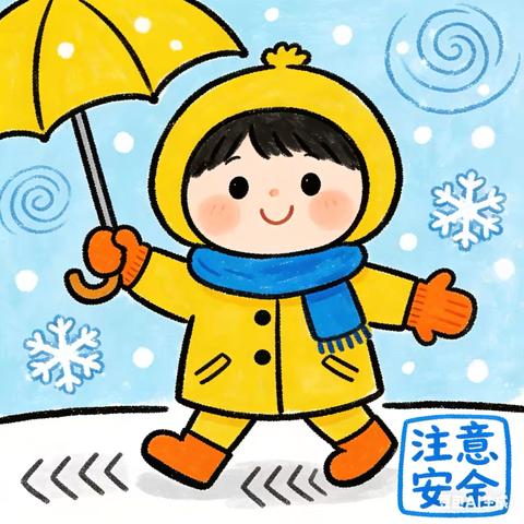 【蓝幼·安全宣传】雨雪天气来袭！——蓝天苑幼儿园降温降雪安全温馨提示