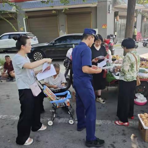 四维南路小型站开展消防宣传 筑牢乡村安全防线