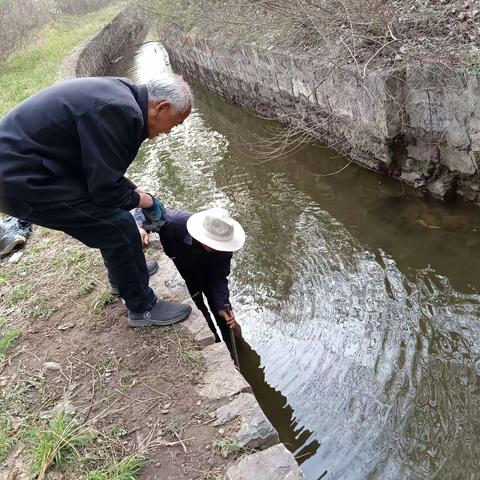 水利是农业的命脉：春浇对小麦来说是必不可少的第一道工序，为了让村民过上幸福安康的好日子，为了小麦丰收有保障，上遥镇河南村村干部和网格员共同检查各个放水闸门，和各条流水渠道，让村民春浇小麦顺利完成。