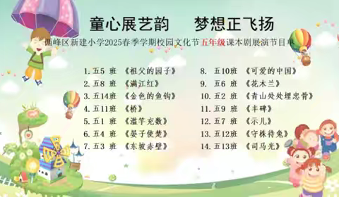 [仁智教育]童心展艺韵，梦想正飞扬 ——新建小学五年级庆“六一” ﻿课本剧展演