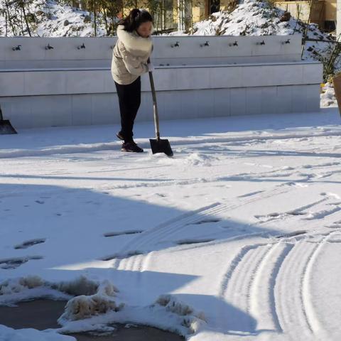 铲雪除冰暖人心，爱满校园润无声——卫辉市柳庄二中开展雪后清扫活动