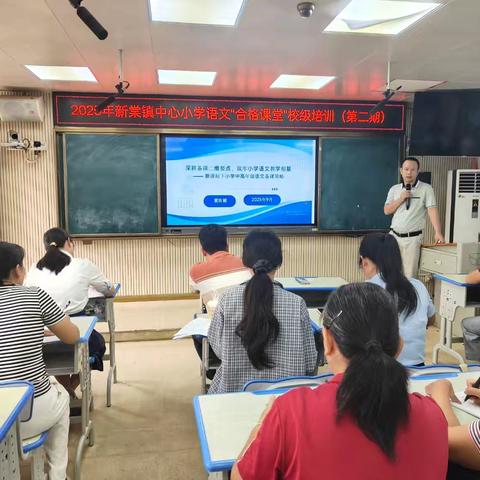 新棠镇中心小学语文“合格课堂”培训系列活动报道