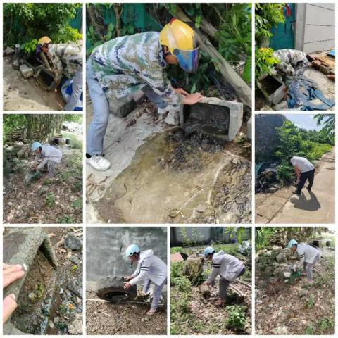 五里村开展“翻盆倒罐、清理积水”行动暨人居环境整治活动