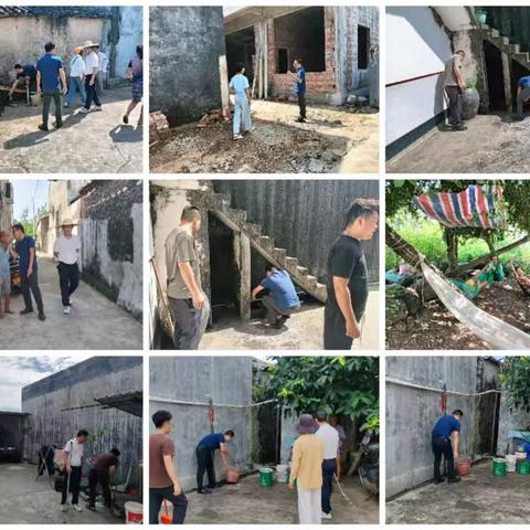 五里村“翻盆倒罐，清理积水”专项行动