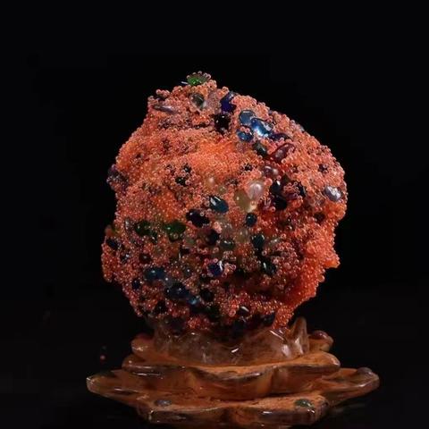 七彩增生佛舍利