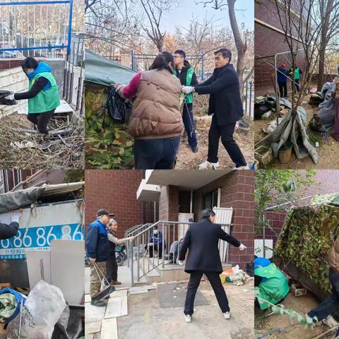 官后社区携手包挂科室 攻坚环境卫生整治