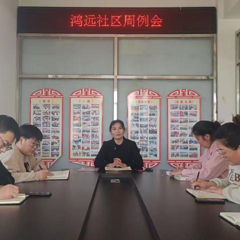 【会议动态】 鸿远社区周例会