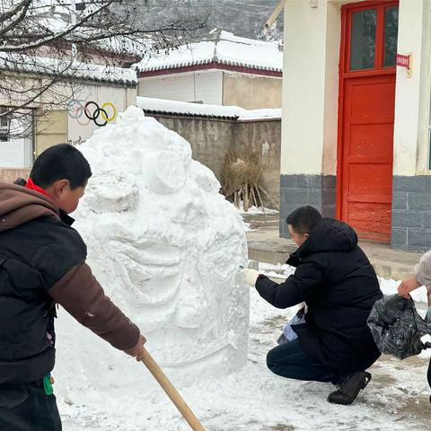 创意堆雪人 体验雪情趣 ——罗家集学区大滩小学体验冰雪活动纪实