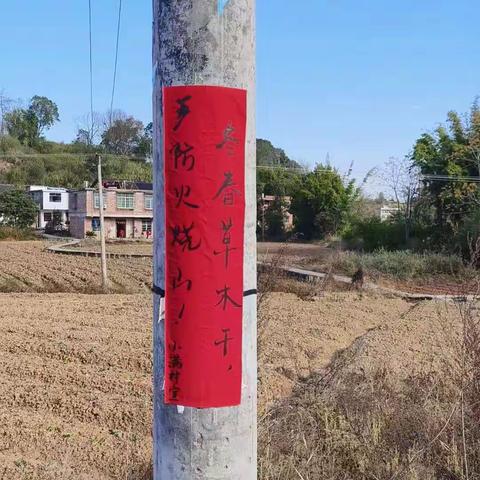 （小满村新时代文明实践站）开展森林防火宣传志愿活动