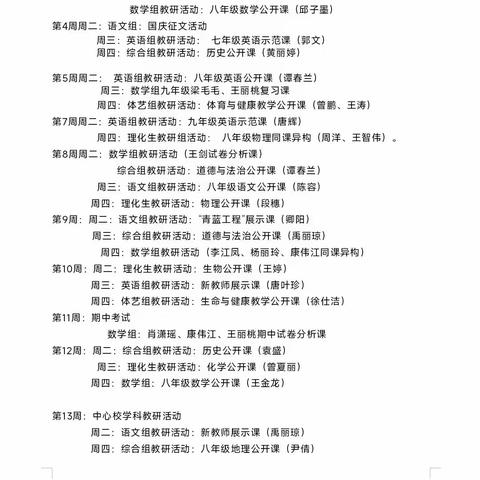 以研促教 教研相长——石江镇中学2023年秋季学期综合组教研活动纪要