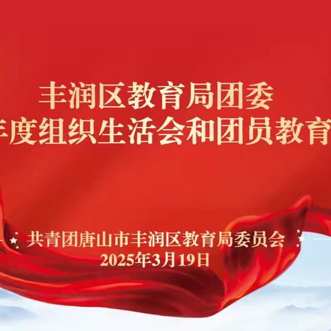 筑牢思想根基，激发使命担当——共青团唐山市丰润区教育局委员会组织召开2024年度组织生活会暨团员教育评议工作会议