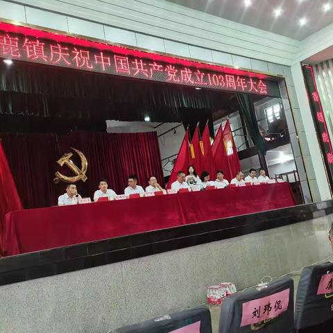 虎鹿镇庆祝中国共产党成立103周年大会