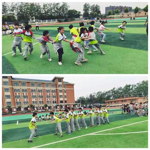 “鹰”姿焕发   “鸡”智勇敢——东明德润学校小学部低年级举行“老鹰抓小鸡”传统游戏活动
