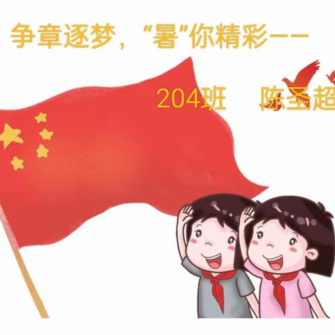 争章逐梦，“暑”你精彩——涂寨中心小学204陈圣超