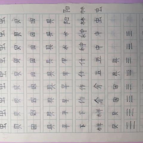 汉阳路小学 一一班 张雯雯 暑假作业