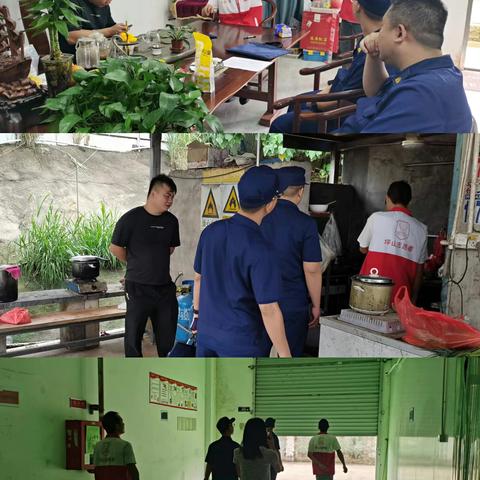 石井消防救援所联合田心社区开展一般单位检查行动