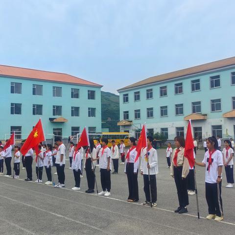 【文明临江 共建共享】   红领巾爱祖国——苇沙河镇中心学校新队员入队仪式系列活动