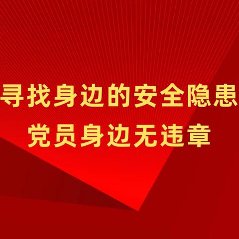 202分厂党支部开展“寻找身边的安全隐患、党员身边无违章”活动