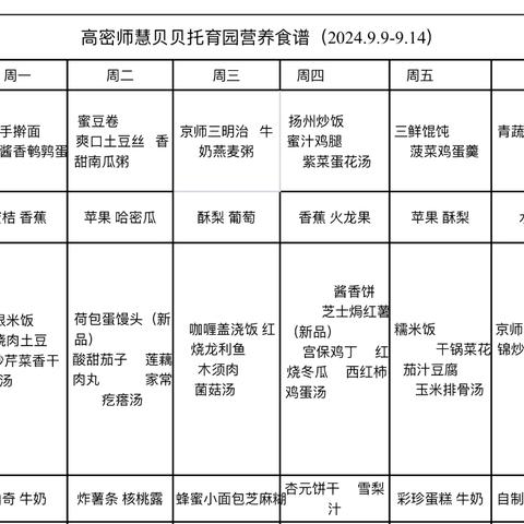 京师贝贝园---美食分享