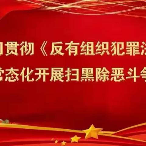 槐桥镇开展《反有组织犯罪法》集中宣传活动