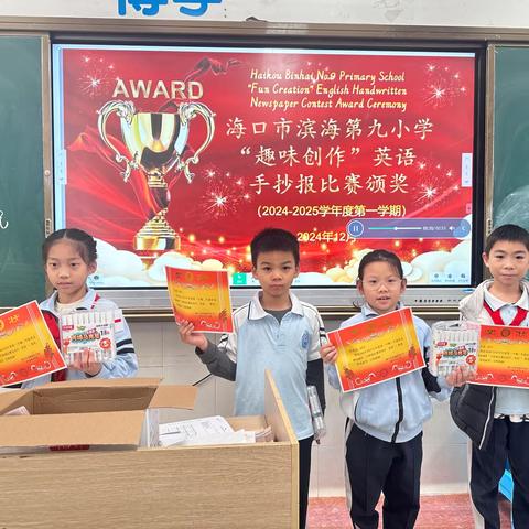 恭喜 2班2024 年校级英语手抄报比赛获得者