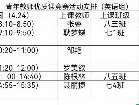 【洋溪中学·信智和教育·竞赛篇】优质课堂展“英”姿 赛课“语”你共成长——英语优质课竞赛