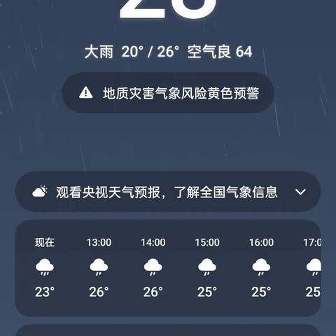 暴雨出行，安全相伴——广信区郑坊镇中心小学降雨天气温馨提示