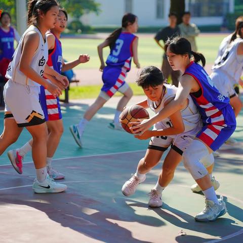 荣耀时刻！白云中学初中女篮勇夺白云区女子初中组五人赛冠军，团队力量铸就辉煌！