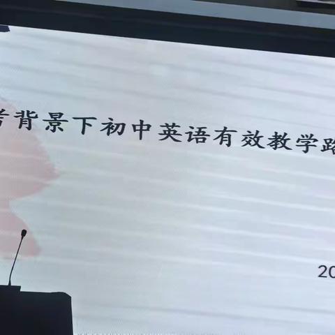 初中英语教师培训专家讲座 智慧领航，共筑教育新篇