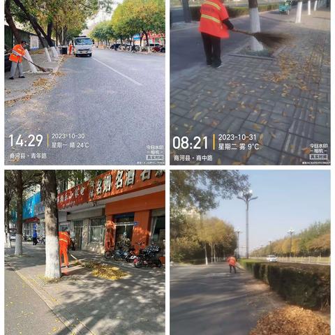 【商河城管】精心清扫，保持道路整洁