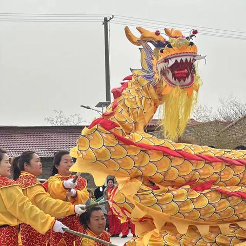 “龙腾虎跃迎春到锣鼓喧天庆盛世” 新城镇夏梁村元宵节文化活动