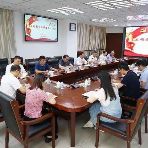 热线办党支部组织召开主题教育专题组织生活会