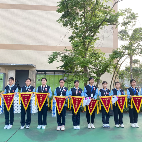 海南职业外语旅游学校桂林洋校区——11月份文明班级文明宿舍颁奖仪式