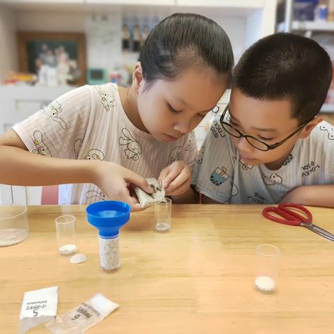 我和妹妹晨旖的干净水冒险！自制净水系统制作