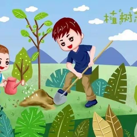 后堤幼儿园植树节