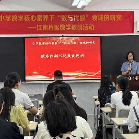 小学数学核心素养下“数与代数”领域的研究——江南片区数学教研活动