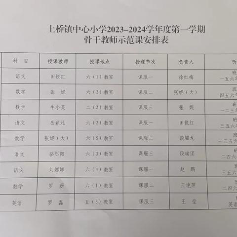 骨干示范引领   “双减”落地生花 ——土桥镇中心小学骨干教师示范课活动纪实