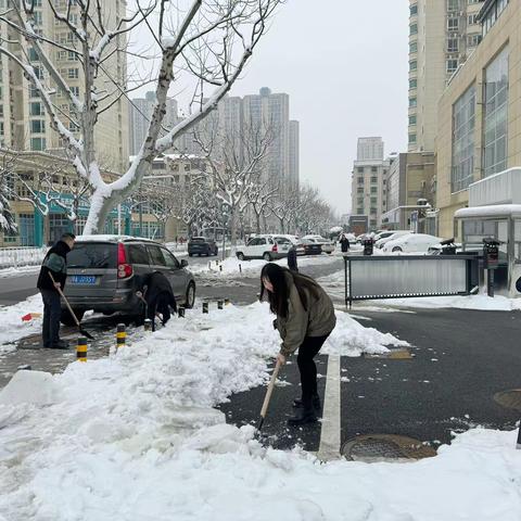 铲雪除冰在行动 农行服务暖人心