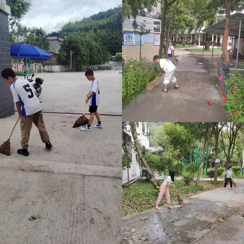 上堡小学护绿队