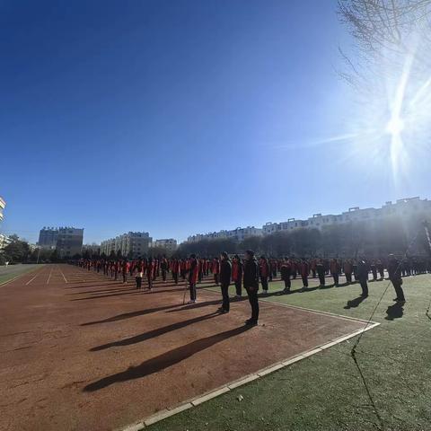 北票市实验中学教育集团三中校区第十一周升旗仪式