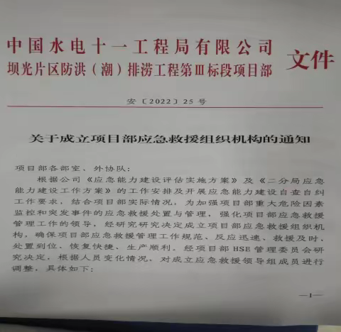 2024年3月15日坝光片区防洪（潮）排涝工程第III标段项目巡检行动情况汇报