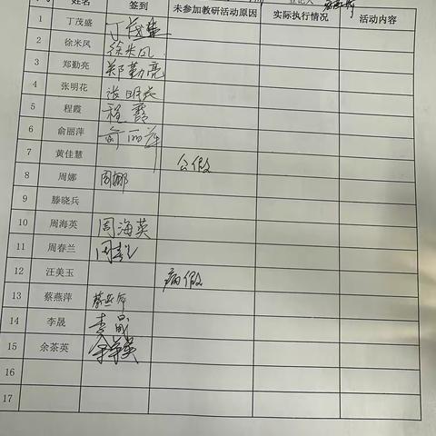 道德与法治组第十二周教研活动